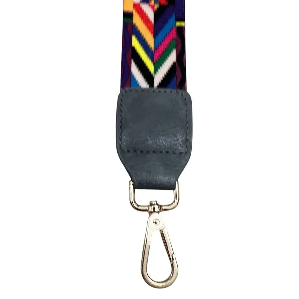 New Guitar Strap Style Colorful Striped and Chevron Purse Bag Strap - Picture 3 of 3